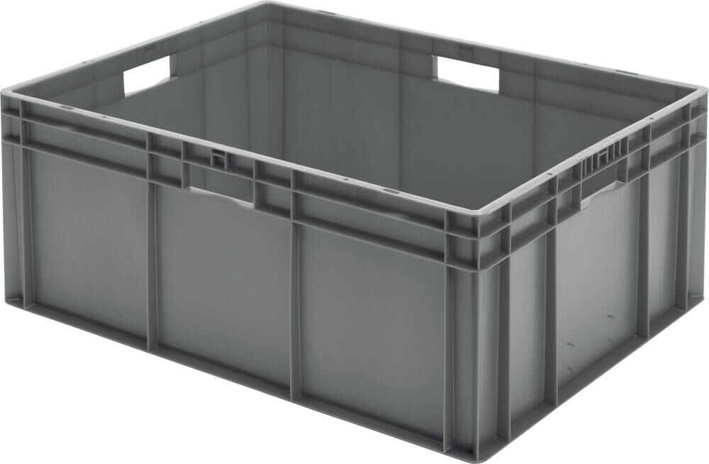 Lakape Stapeltransportkasten TK 800x600x320 mm grau Produktbild Lakape Stapeltransportkasten TK 800x600x320 mm grau