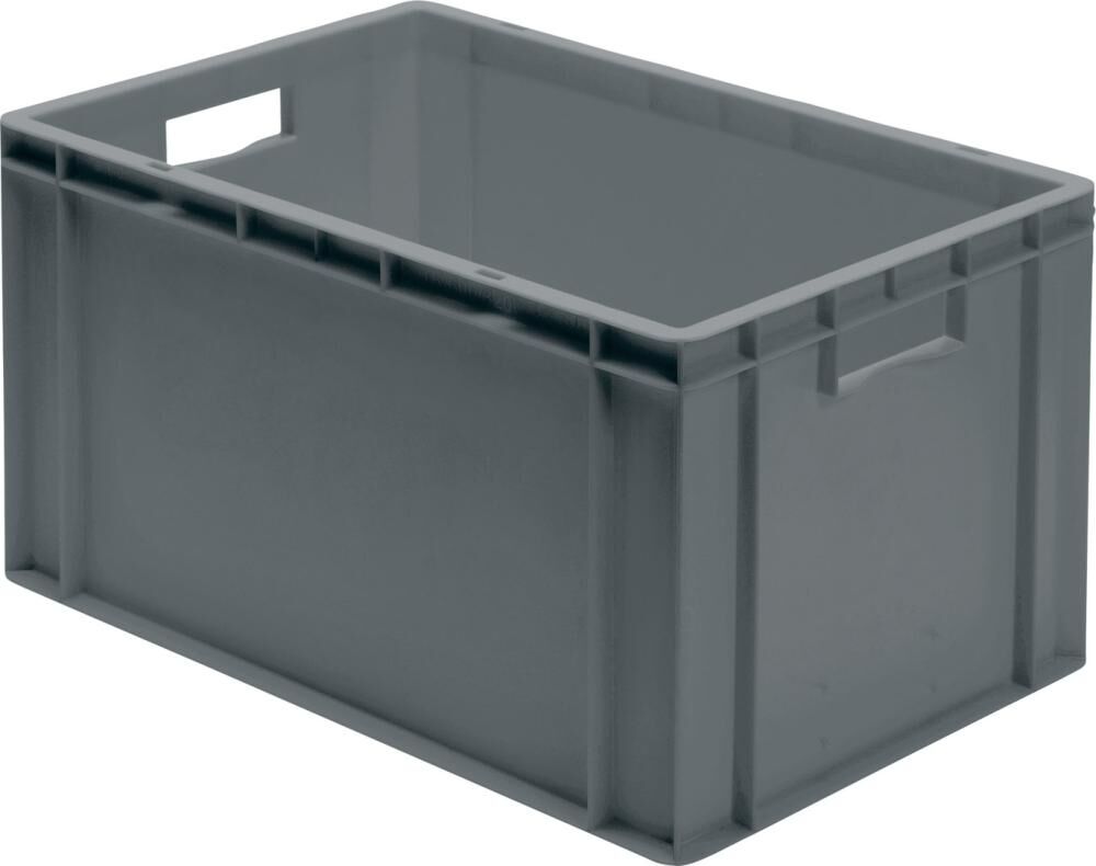 Lakape Stapeltransportkasten TK 600x400x320 mm grau Produktbild Lakape Stapeltransportkasten TK 600x400x320 mm grau