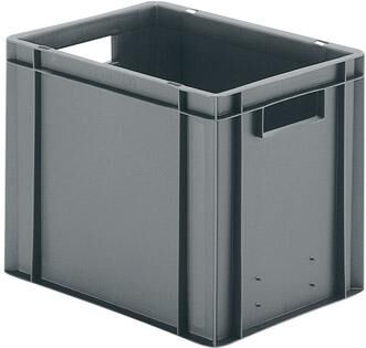 Lakape Stapeltransportkasten TK 400x300x320 mm grau Produktbild Lakape Stapeltransportkasten TK 400x300x320 mm grau