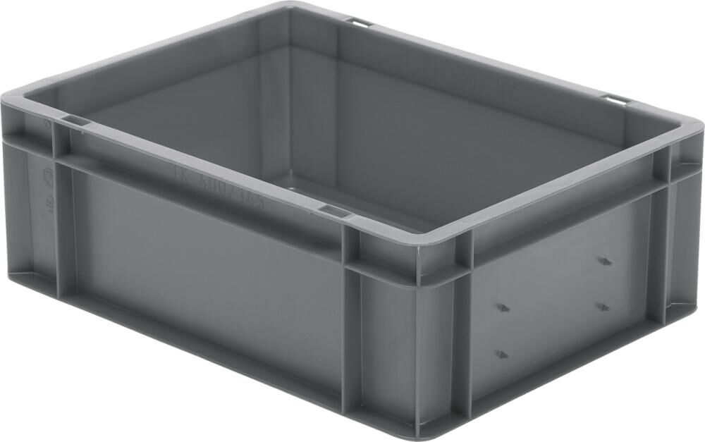 Lakape Stapeltransportkasten TK 400x300x145 mm grau Produktbild Lakape Stapeltransportkasten TK 400x300x145 mm grau
