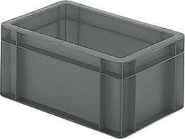 Lakape Stapeltransportkasten TK 300x200x145 mm grau Produktbild Lakape Stapeltransportkasten TK 300x200x145 mm grau