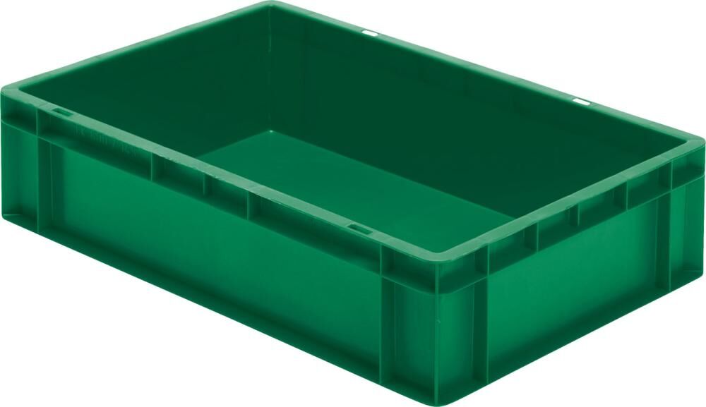 Lakape Stapeltransportkasten TK 600x400x145 mm grün Produktbild Lakape Stapeltransportkasten TK 600x400x145 mm grün