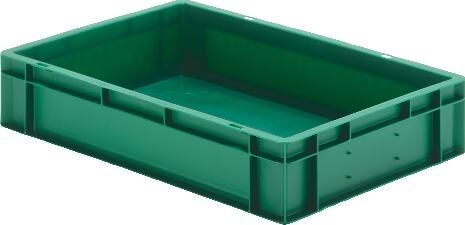 Lakape Stapeltransportkasten TK 600x400x120 mm grün Produktbild Lakape Stapeltransportkasten TK 600x400x120 mm grün