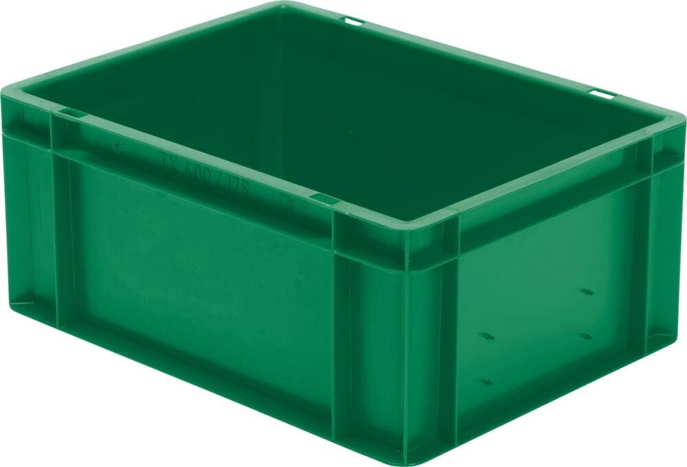 Lakape Stapeltransportkasten TK 400x300x175 mm grün Produktbild Lakape Stapeltransportkasten TK 400x300x175 mm grün