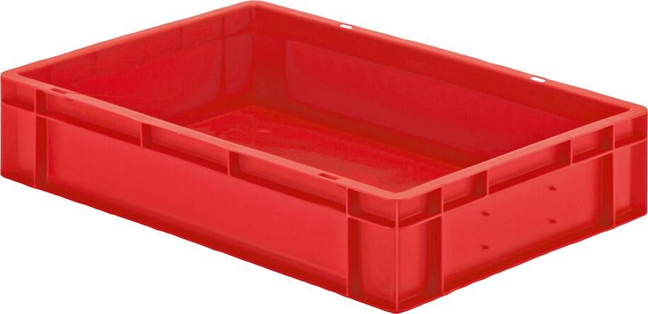 Lakape Stapeltransportkasten TK 600x400x120 mm rot Produktbild Lakape Stapeltransportkasten TK 600x400x120 mm rot