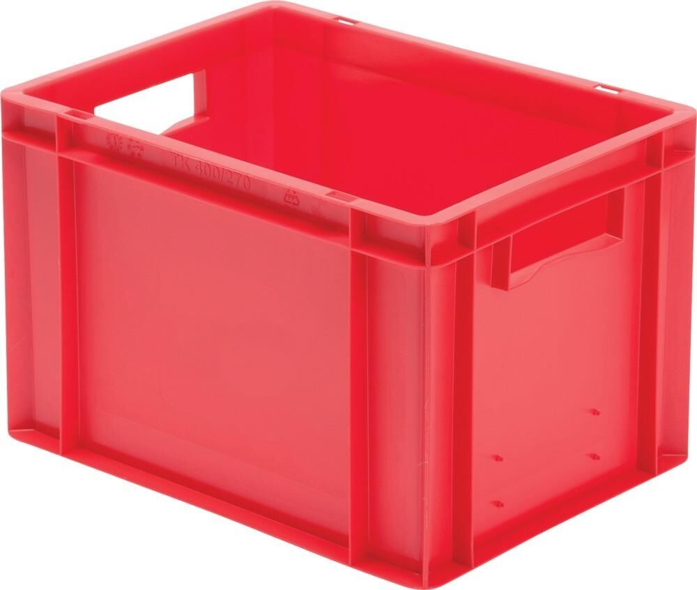 Lakape Stapeltransportkasten TK 400x300x270 mm rot Produktbild Lakape Stapeltransportkasten TK 400x300x270 mm rot