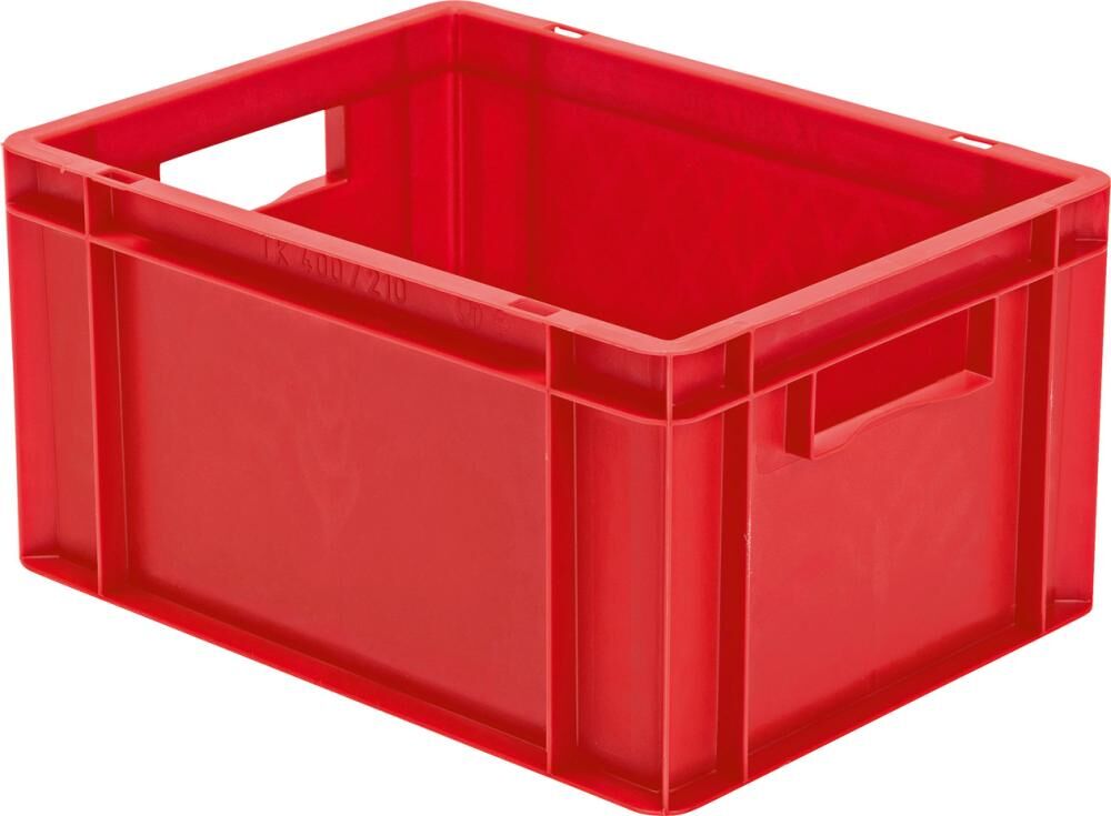 Lakape Stapeltransportkasten TK 400x300x210 mm rot Produktbild Lakape Stapeltransportkasten TK 400x300x210 mm rot