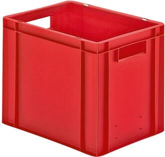 Lakape Stapeltransportkasten TK 400x300x320 mm rot Produktbild Lakape Stapeltransportkasten TK 400x300x320 mm rot