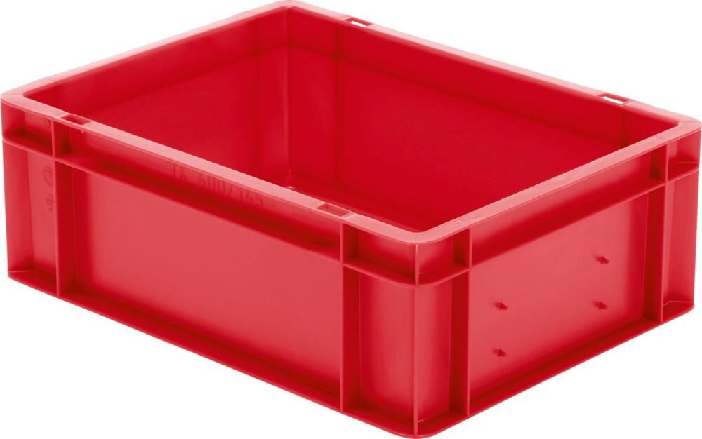 Lakape Stapeltransportkasten TK 400x300x145 mm rot Produktbild Lakape Stapeltransportkasten TK 400x300x145 mm rot
