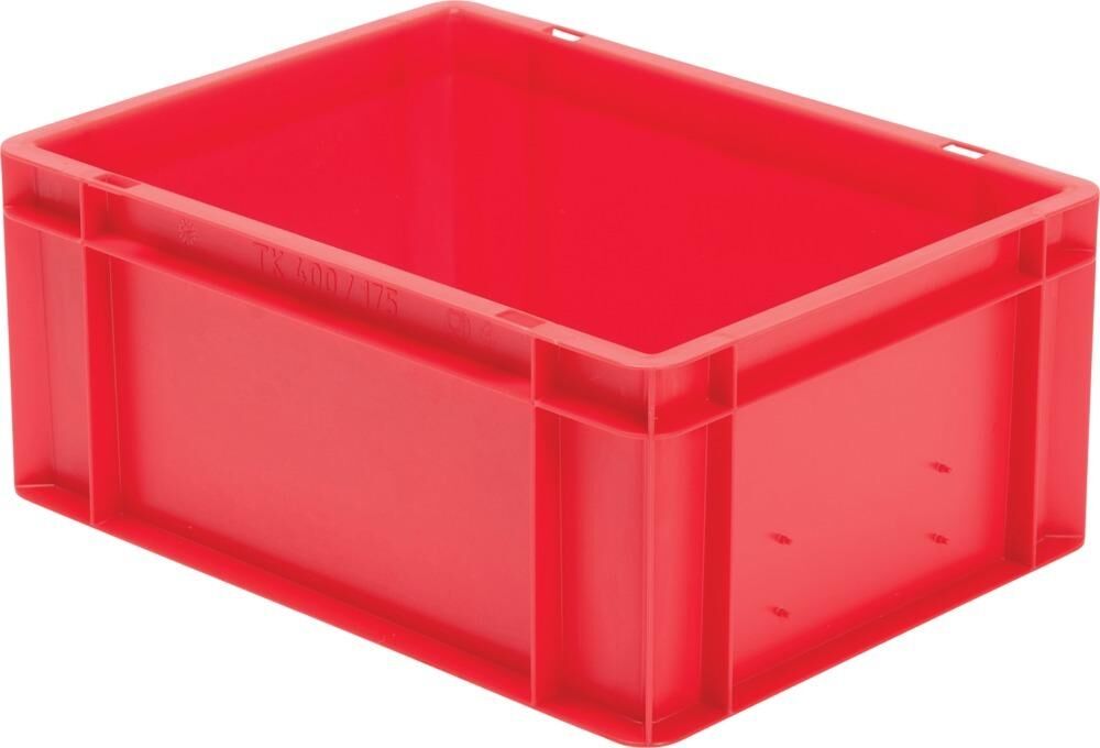 Lakape Stapeltransportkasten TK 400x300x175 mm rot Produktbild Lakape Stapeltransportkasten TK 400x300x175 mm rot