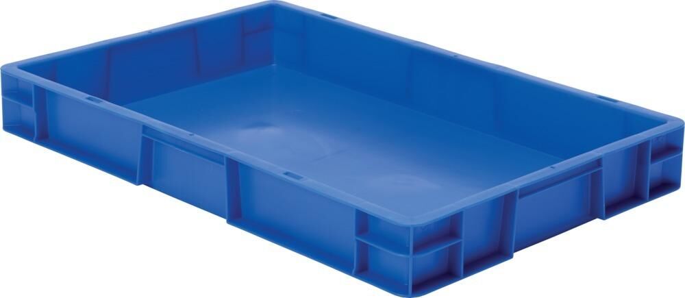 Lakape Transportstapelkasten TK 600x400x75 mm blau Produktbild Lakape Transportstapelkasten TK 600x400x75 mm blau