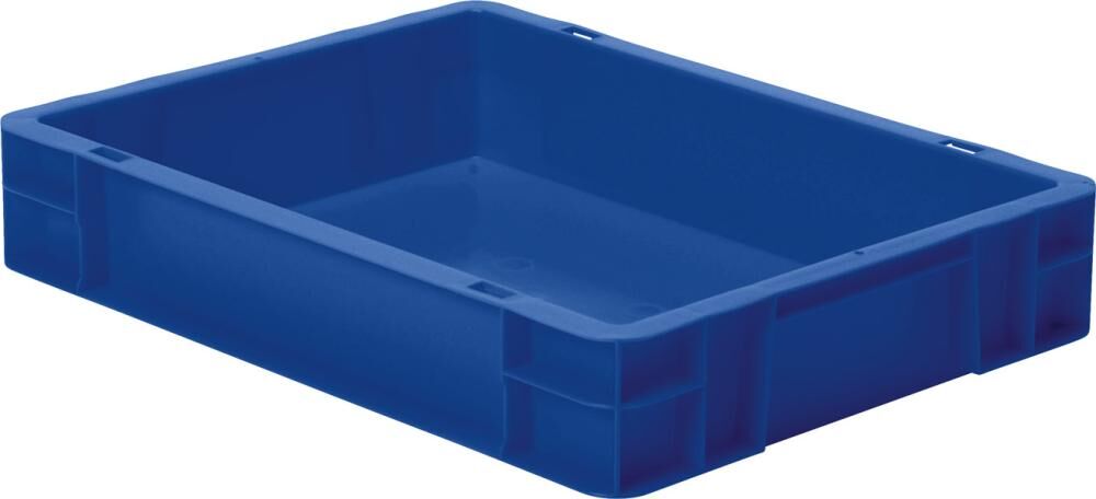 Lakape Stapeltransportkasten TK 400x300x75 mm blau Produktbild Lakape Stapeltransportkasten TK 400x300x75 mm blau
