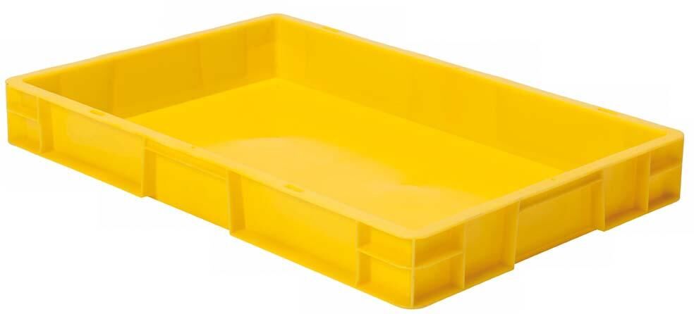 Lakape Transportstapelkasten TK 600x400x75 mm gelb Produktbild Lakape Transportstapelkasten TK 600x400x75 mm gelb