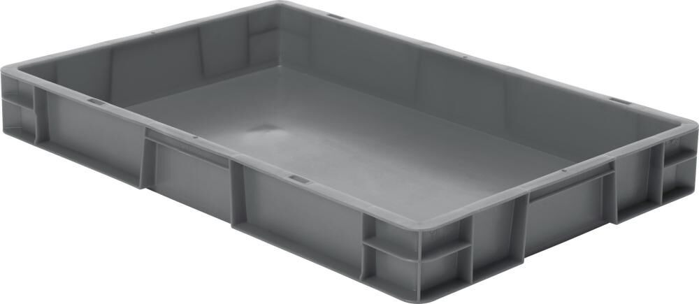 Lakape Transportstapelkasten TK 600x400x75 mm grau Produktbild Lakape Transportstapelkasten TK 600x400x75 mm grau