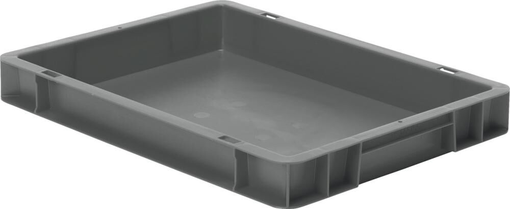 Lakape Stapeltransportkasten TK 400x300x50 mm grau Produktbild Lakape Stapeltransportkasten TK 400x300x50 mm grau