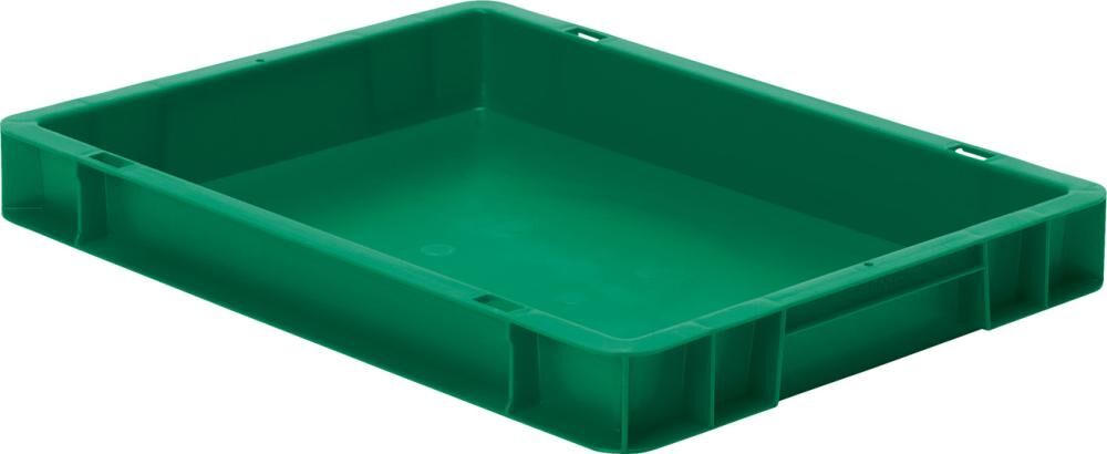 Lakape Stapeltransportkasten TK 400x300x50 mm grün Produktbild Lakape Stapeltransportkasten TK 400x300x50 mm grün