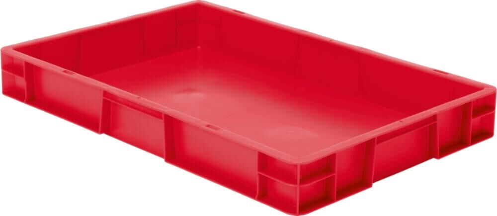 Lakape Transportstapelkasten TK 600x400x75 mm rot Produktbild Lakape Transportstapelkasten TK 600x400x75 mm rot