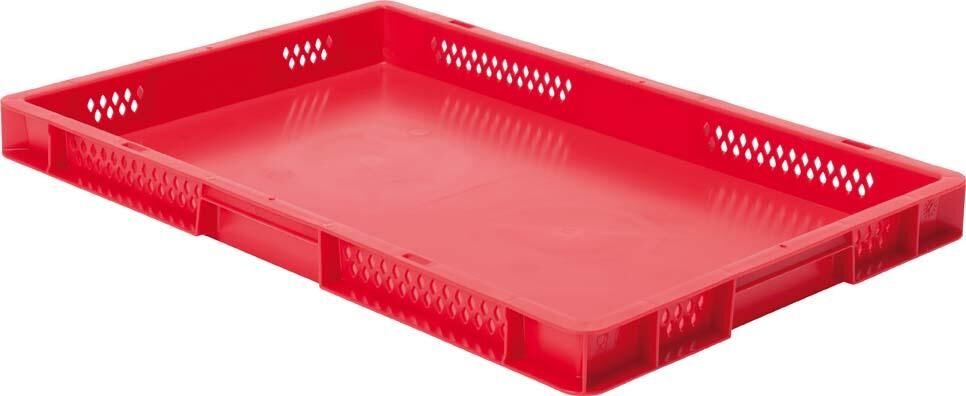 Lakape Transportstapelkasten TK 600x400x50 mm rot Produktbild Lakape Transportstapelkasten TK 600x400x50 mm rot