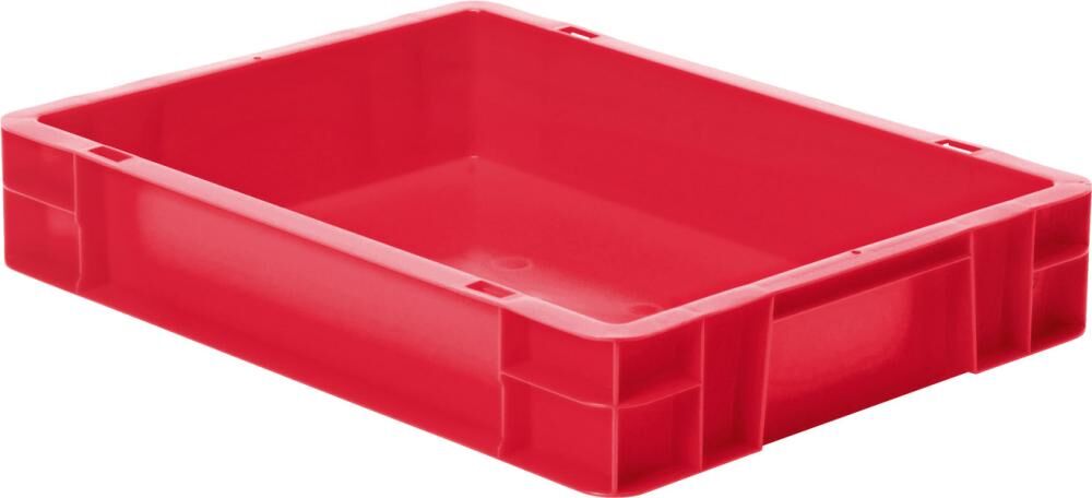 Lakape Stapeltransportkasten TK 400x300x75 mm rot Produktbild Lakape Stapeltransportkasten TK 400x300x75 mm rot