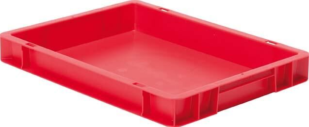 Lakape Stapeltransportkasten TK 400x300x50 mm rot Produktbild Lakape Stapeltransportkasten TK 400x300x50 mm rot