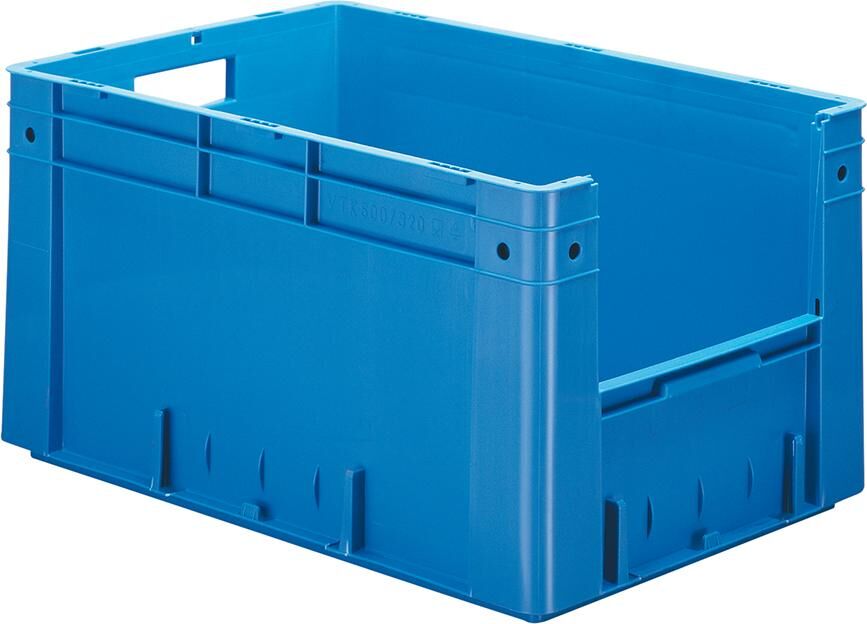 Lakape Schwerlast Transportkasten VTK 600/320-4 blau Produktbild Lakape Schwerlast Transportkasten VTK 600/320-4 blau