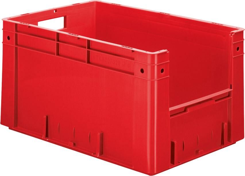 Lakape Schwerlast Transportkasten VTK 600/320-4 rot Produktbild Lakape Schwerlast Transportkasten VTK 600/320-4 rot