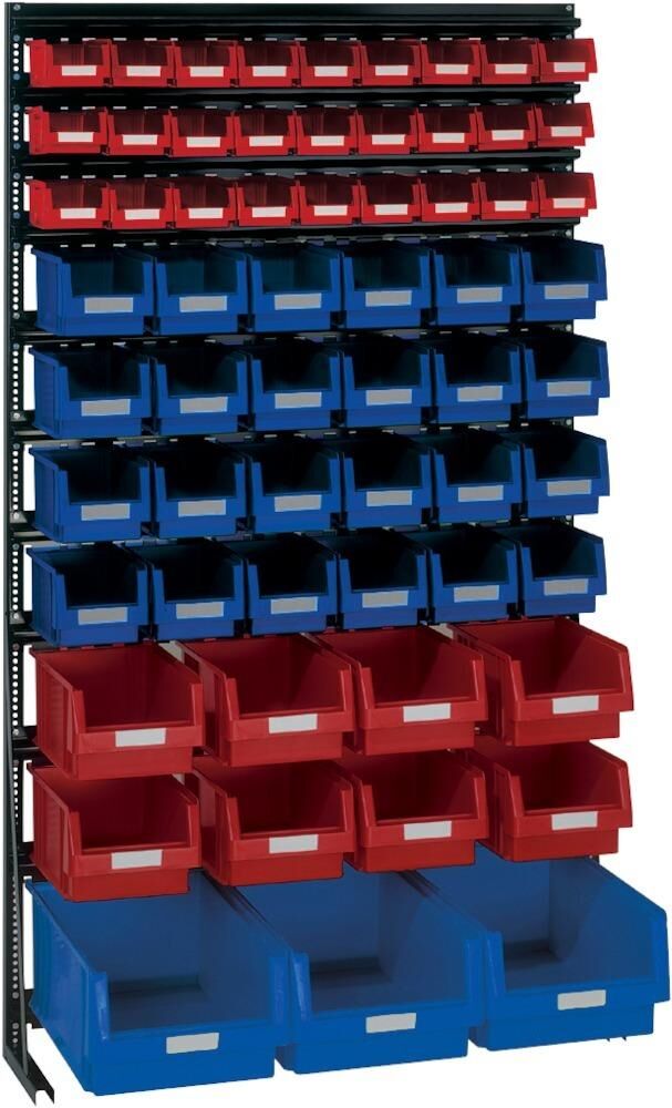Lakape Vario Regal V14G mit 62 PLK Kästenblau und rot Lakape Vario Regal V14G mit 62 PLK Kästenblau und rot