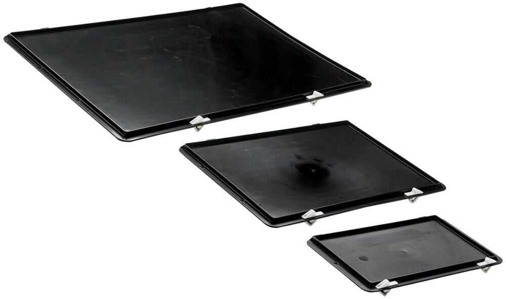 Lakape Verschlussdeckel schwarz für Kastenmaß 600x400 mm
