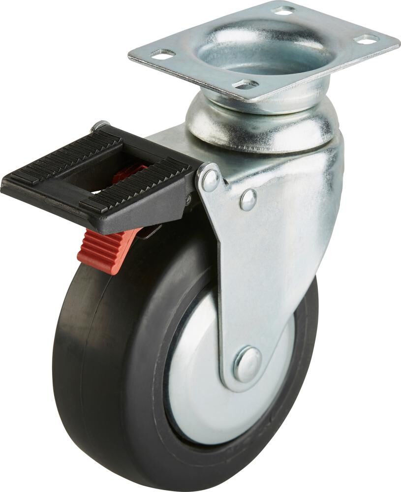 Lenkrolle mit Bremse für Werkstattwagen gross Produktbild Lenkrolle mit Bremse für Werkstattwagen gross