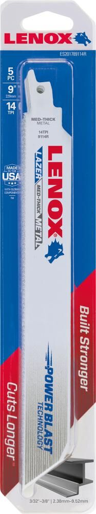 Lenox Säbelsägeblatt 229x25x1,1 mm 14 Zähne Produktbild Lenox Säbelsägeblatt 229x25x1,1 mm 14 Zähne bild 2