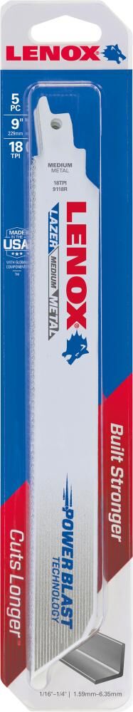 Lenox Säbelsägeblatt 229x25x1,1 mm 18 Zähne Produktbild Lenox Säbelsägeblatt 229x25x1,1 mm 18 Zähne bild 2