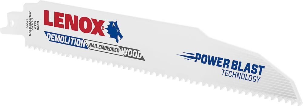 Lenox Säbelsägeblatt Bimetall 229x25x1,6 mm 6 Zähne Produktbild Lenox Säbelsägeblatt Bimetall 229x25x1,6 mm 6 Zähne bild 2