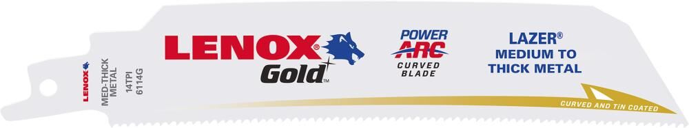 Lenox Säbelsägeblatt 152x25x0,9 mm 14 Zähne Produktbild Lenox Säbelsägeblatt 152x25x0,9 mm 14 Zähne