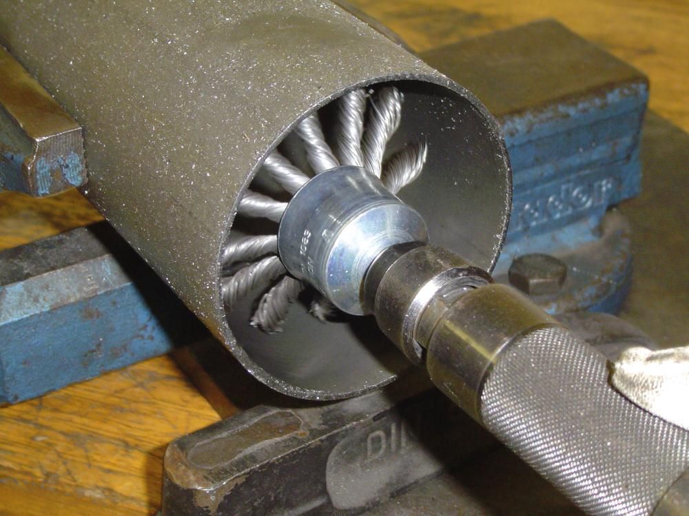 Produktbild Lessmann Pinselbürste Edelstahl gezopft 19 x 28/72 x 0,35 mm bild 2