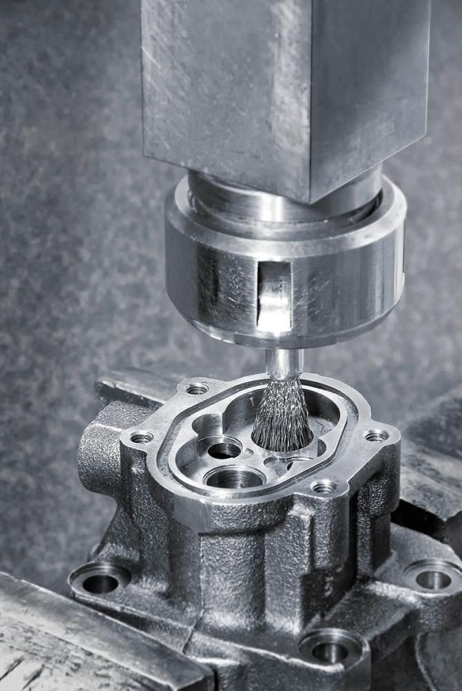 Lessmann Pinselbürste Stahldraht gewellt 23 x 25/68 x 0,3 mm