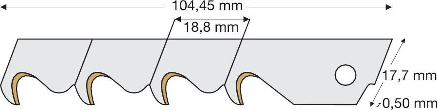 Lutz Blades Hakenklinge TIN 18 mm Spender mit 10 Stück Produktbild Lutz Blades Hakenklinge TIN 18 mm Spender mit 10 Stück