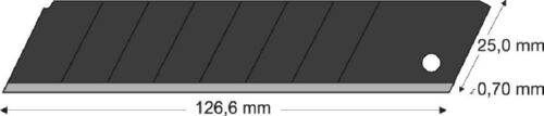 Lutz Blades Abbrechklinge black 25 mm Spender mit 10 Stück Produktbild Lutz Blades Abbrechklinge black 25 mm Spender mit 10 Stück