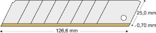 Lutz Blades Abbrechklinge TiN 25 mm Spender mit 10 Stück Produktbild Lutz Blades Abbrechklinge TiN 25 mm Spender mit 10 Stück