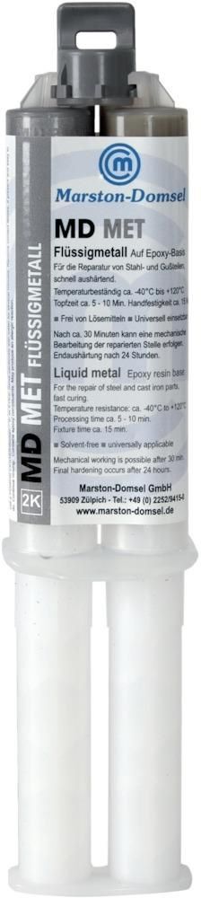 Marston Domsel Dichtstoff Flüssigmetall MD-2K 1:1 Doppelspritze mit 25 g