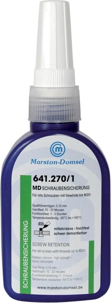 Marston Domsel Schraubensicherung MD641.270/1 Flasche mit 50 g Produktbild Marston Domsel Schraubensicherung MD641.270/1 Flasche mit 50 g