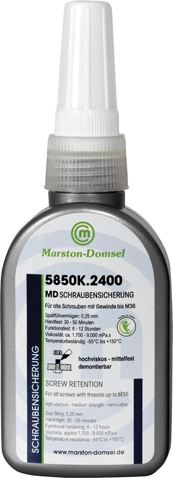 Marston Domsel Schraubensicherung MD5850K Flasche mit 50 g Produktbild Marston Domsel Schraubensicherung MD5850K Flasche mit 50 g
