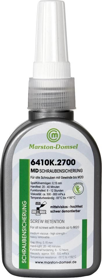 Marston Domsel Schraubensicherung MD6410K Flasche mit 50 g Produktbild Marston Domsel Schraubensicherung MD6410K Flasche mit 50 g
