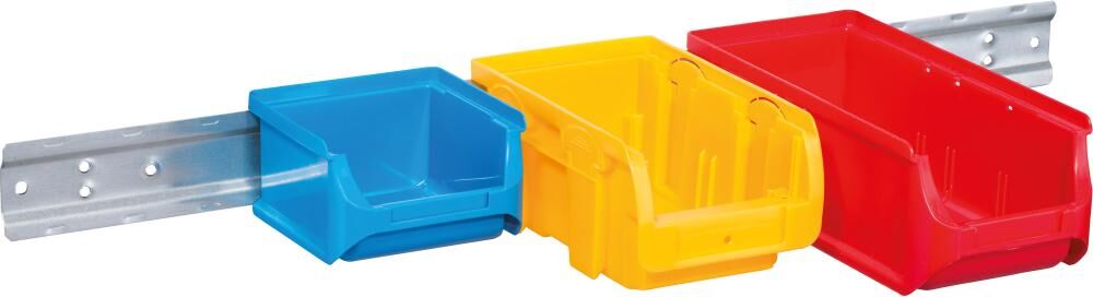 Allit Metallschiene für Sichtboxen Größe 1 bis 3 Länge 590mm Produktbild Allit Metallschiene für Sichtboxen Größe 1 bis 3 Länge 590mm bild 2