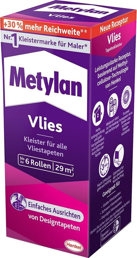 Metylan Tapetenkleister Metylan Vlies 180 Gramm Produktbild Metylan Tapetenkleister Metylan Vlies 180 Gramm