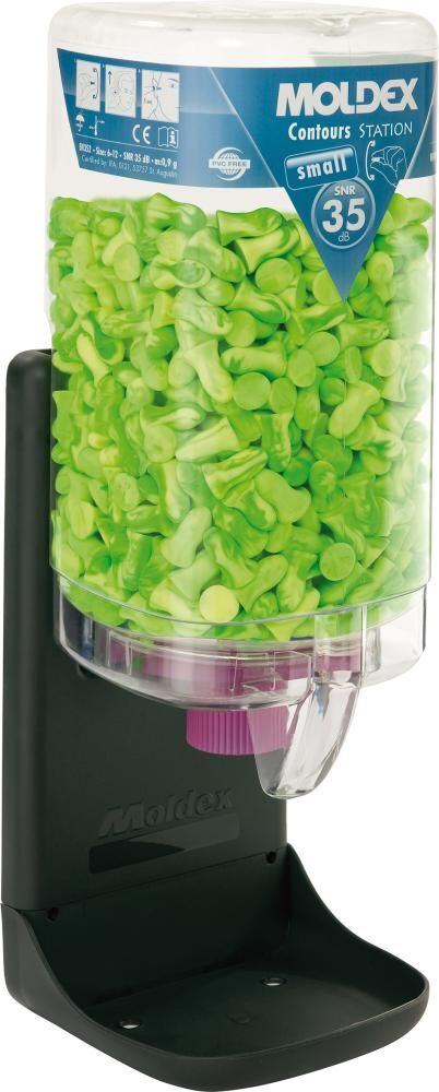 Moldex Gehörschutzstöpselspender 7453 inclusive 500 Paar Contours Gr. S