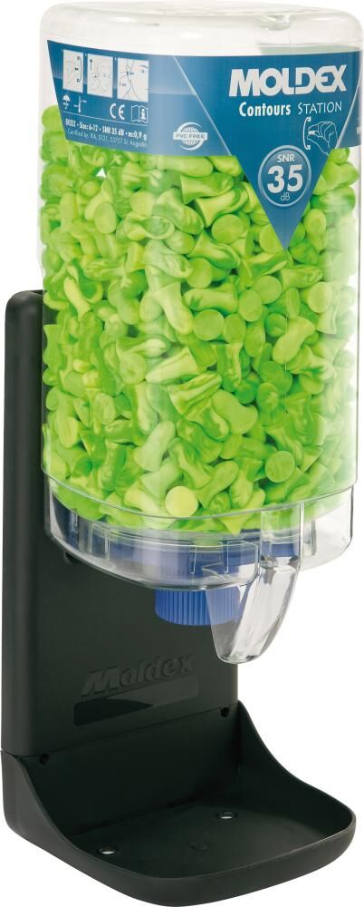Moldex Gehörschutzstöpselspender 7453 inclusive 500 Paar Contours Gr. S
