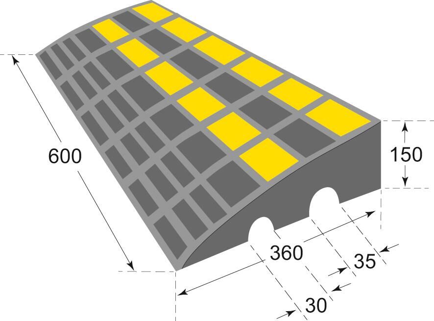 Moravia Bordsteinrampe 300 x 600 x 150 mm Produktbild Moravia Bordsteinrampe 300 x 600 x 150 mm bild 2