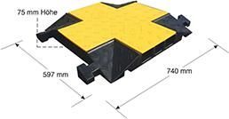 Moravia Kabelbrücke Morion Kreuzungselement groß 597 x 740 x 75 mm Produktbild Moravia Kabelbrücke Morion Kreuzungselement groß 597 x 740 x 75 mm bild 2