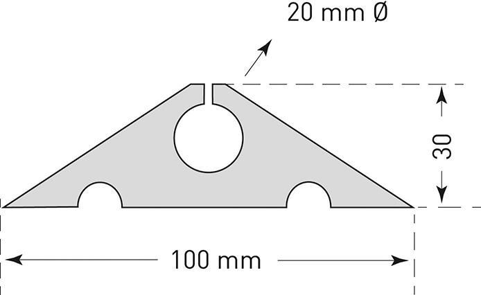 Moravia Kabelbrücke Morion schwarz zum Aufrollen für Kabel bis 20 mm Produktbild Moravia Kabelbrücke Morion schwarz zum Aufrollen für Kabel bis 20 mm bild 3
