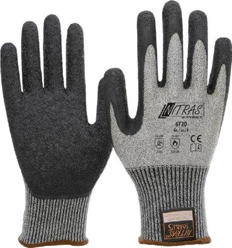 Nitras Schnittschutzhandschuh Taeki 5 Latex beschichtet Größe 10 grau schwarz Produktbild Nitras Schnittschutzhandschuh Taeki 5 Latex beschichtet Größe 10 grau schwarz